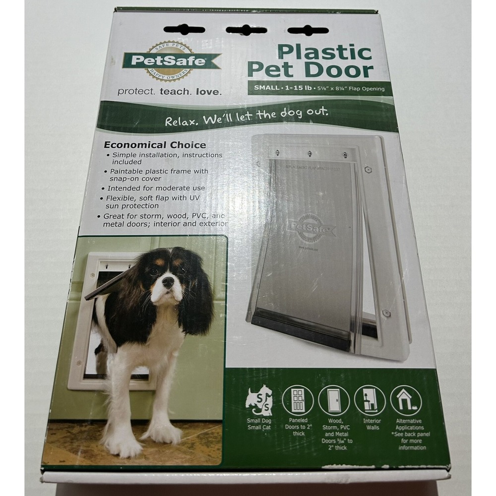PetSafe Premium Plastic Pet Door White, Small PPA00-10958 / UPC 729849109582